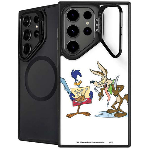 Looney Tunes Road Runner Wile E Coyote Food Galaxy S26 Ultra Kickstand Case