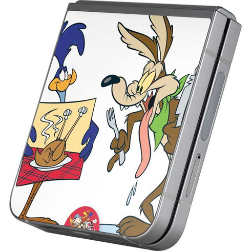 Looney Tunes Road Runner Wile E Coyote Food Galaxy Z Flip6 Skin