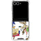 Looney Tunes Road Runner Wile E Coyote Food Galaxy Z Flip7 Clear Case