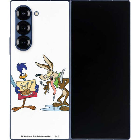 Looney Tunes Road Runner Wile E Coyote Food Galaxy Z Fold6 Skin