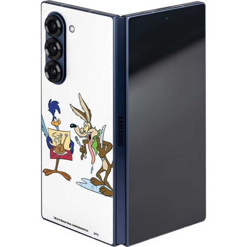 Looney Tunes Road Runner Wile E Coyote Food Galaxy Z Fold6 Skin