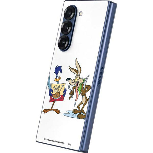 Looney Tunes Road Runner Wile E Coyote Food Galaxy Z Fold6 Skin