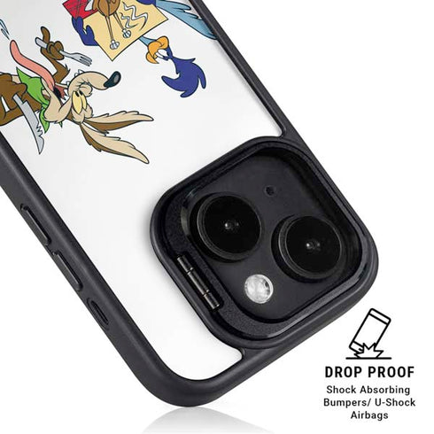 Looney Tunes Road Runner Wile E Coyote Food iPhone 14 Kickstand Case