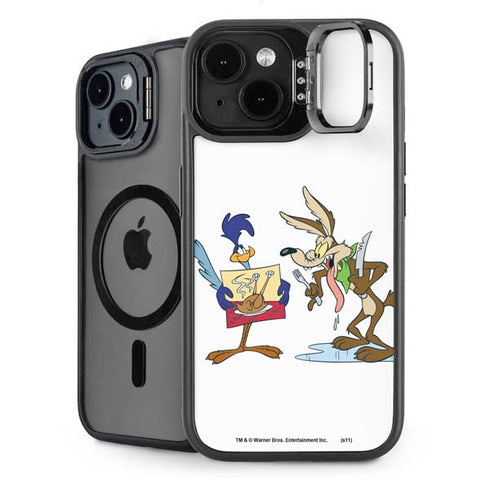 Looney Tunes Road Runner Wile E Coyote Food iPhone 14 Plus Kickstand Case