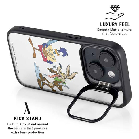 Looney Tunes Road Runner Wile E Coyote Food iPhone 15 Plus Kickstand Case