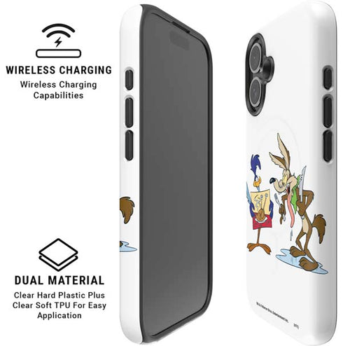 Looney Tunes Road Runner Wile E Coyote Food iPhone 16 Magsafe Impact Case