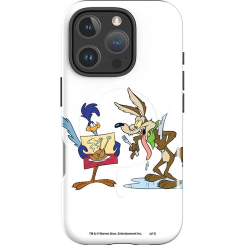 Looney Tunes Road Runner Wile E Coyote Food iPhone 16 Pro Magsafe Impact Case