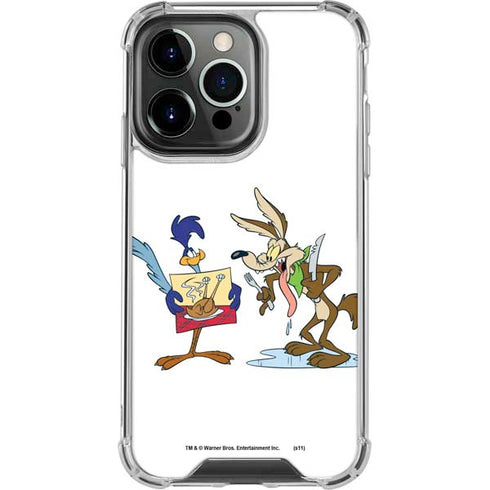 Looney Tunes Road Runner Wile E Coyote Food iPhone 16 Pro Max Clear Case