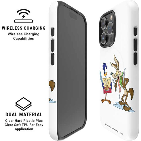 Looney Tunes Road Runner Wile E Coyote Food iPhone 16 Pro Max Magsafe Impact Case