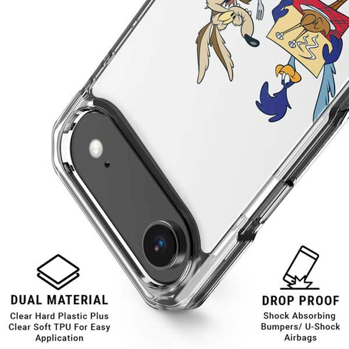 Looney Tunes Road Runner Wile E Coyote Food iPhone 17 Air Clear Case