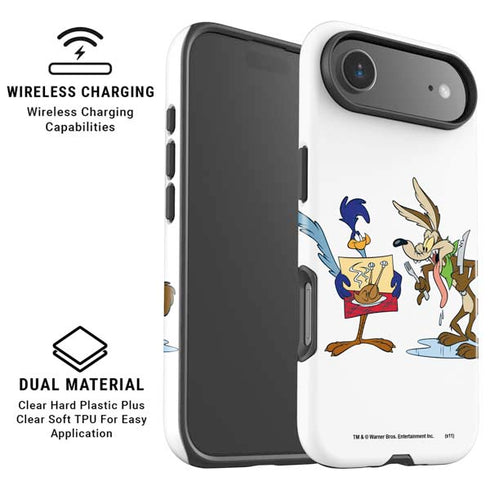 Looney Tunes Road Runner Wile E Coyote Food iPhone 17 Air Magsafe Impact Case