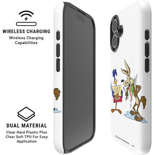 Looney Tunes Road Runner Wile E Coyote Food iPhone 17 Magsafe Impact Case
