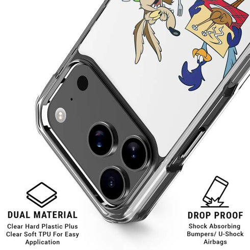 Looney Tunes Road Runner Wile E Coyote Food iPhone 17 Pro Clear Case