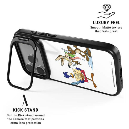 Looney Tunes Road Runner Wile E Coyote Food iPhone 17 Pro Kickstand Case