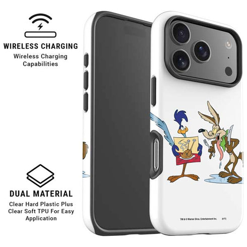 Looney Tunes Road Runner Wile E Coyote Food iPhone 17 Pro Magsafe Impact Case
