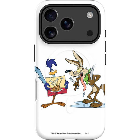 Looney Tunes Road Runner Wile E Coyote Food iPhone 17 Pro Max Magsafe Impact Case