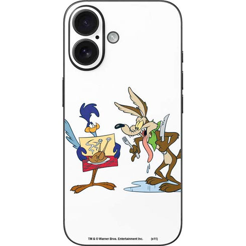 Looney Tunes Road Runner Wile E Coyote Food iPhone 17 Skin