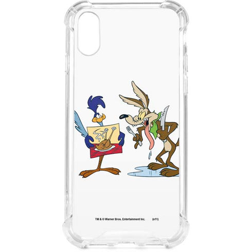 Looney Tunes Road Runner Wile E Coyote Food iPhone XS Clear Case