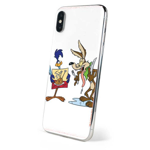Looney Tunes Road Runner Wile E Coyote Food iPhone XS Skin