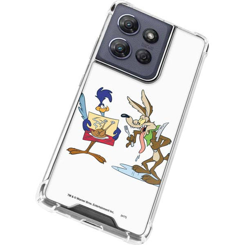 Looney Tunes Road Runner Wile E Coyote Food Moto G 5G (2025) Clear Case