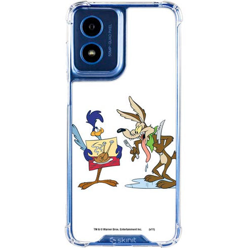 Looney Tunes Road Runner Wile E Coyote Food Moto G 5G (2024) Clear Case