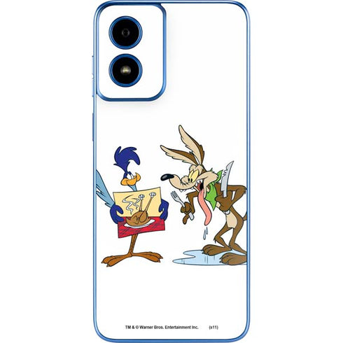 Looney Tunes Road Runner Wile E Coyote Food Moto G Play 4G (2024) Skin