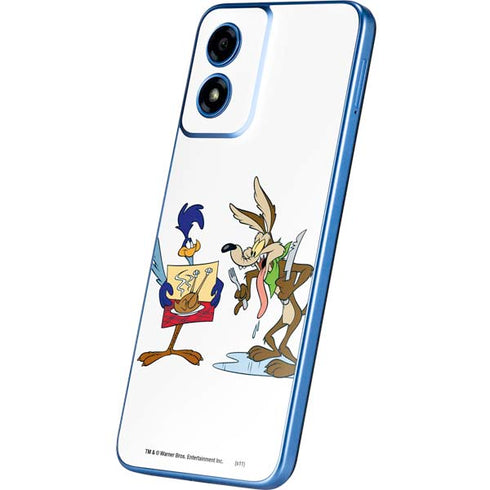 Looney Tunes Road Runner Wile E Coyote Food Moto G Play 4G (2024) Skin