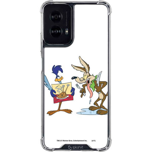 Looney Tunes Road Runner Wile E Coyote Food Moto G Power 5G (2024) Clear Case