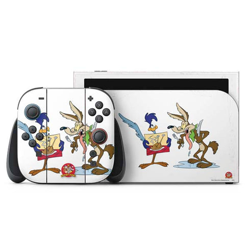 Looney Tunes Road Runner Wile E Coyote Food Nintendo Switch 2 (2025) with Joy-Con Skin