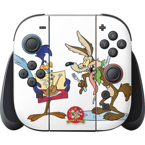 Looney Tunes Road Runner Wile E Coyote Food Nintendo Switch 2 (2025) Joy-Con Controller Skin