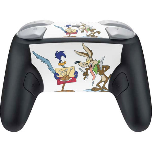 Looney Tunes Road Runner Wile E Coyote Food Nintendo Switch 2 (2025) Pro Controller Skin