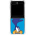 Looney Tunes Road Runner Zoomed In Galaxy Z Flip6 Clear Case
