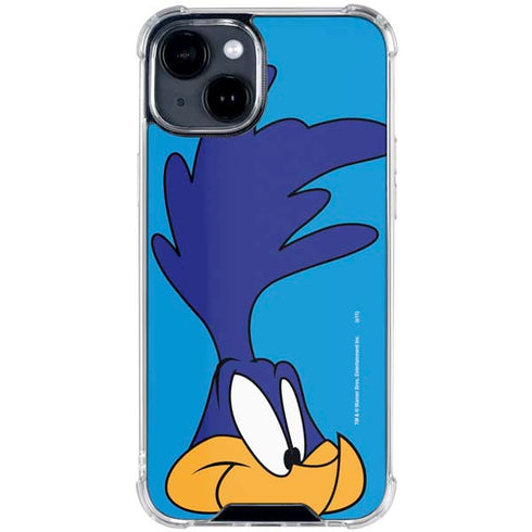 Looney Tunes Road Runner Zoomed In iPhone 15 Clear Case