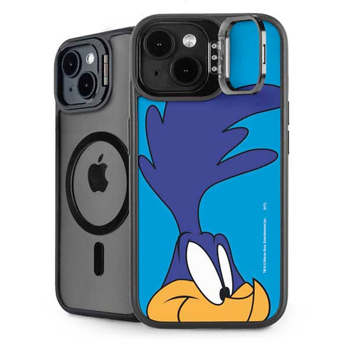 Looney Tunes Road Runner Zoomed In iPhone 15 Plus Kickstand Case
