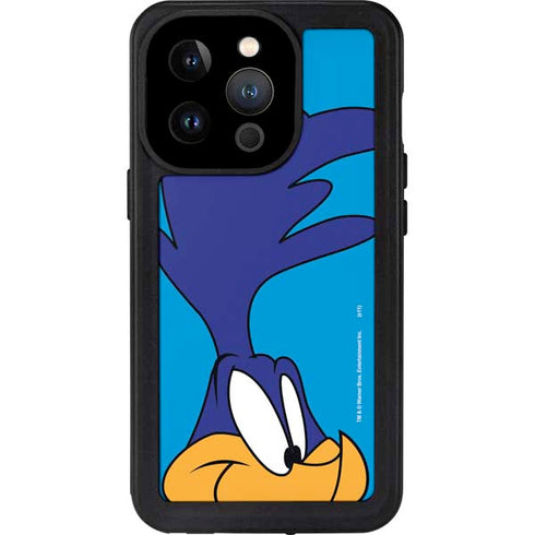 Looney Tunes Road Runner Zoomed In iPhone 15 Pro Waterproof Case