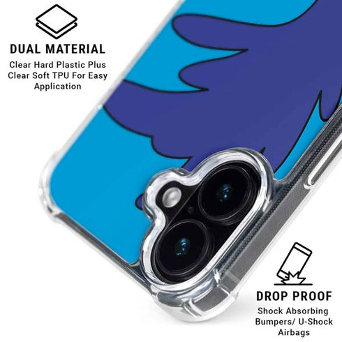 Looney Tunes Road Runner Zoomed In iPhone 16 Clear Case