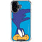 Looney Tunes Road Runner Zoomed In iPhone 16 Plus Clear Case