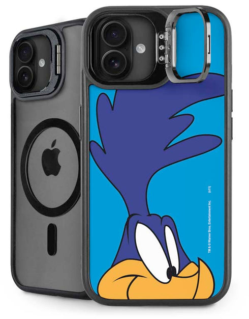 Looney Tunes Road Runner Zoomed In iPhone 16 Plus Kickstand Case