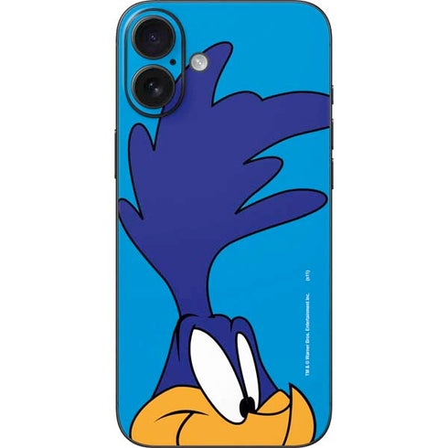 Looney Tunes Road Runner Zoomed In iPhone 16 Plus Skin