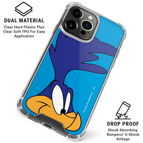Looney Tunes Road Runner Zoomed In iPhone 16 Pro Clear Case