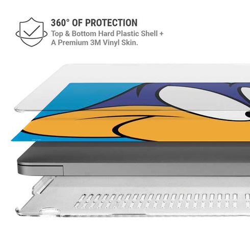 Looney Tunes Road Runner Zoomed In MacBook Pro 14in (2021-24) Case plus Skin