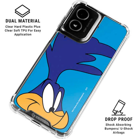 Looney Tunes Road Runner Zoomed In Moto G Power 5G (2024) Clear Case