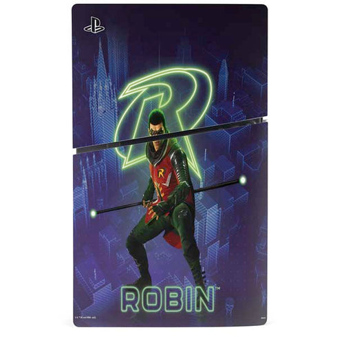 DC Comics Gotham Knights Robin PS5 Slim Digital Edition Console Skin