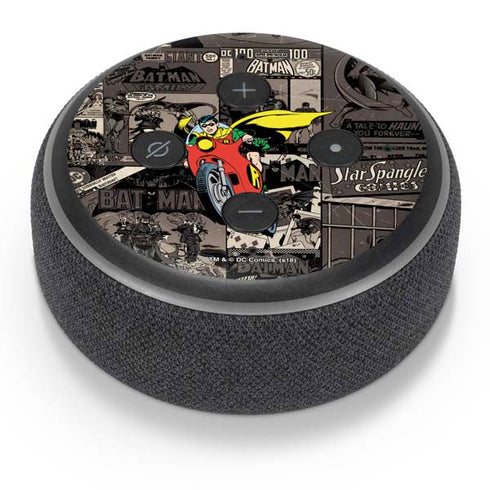 DC Comics Robin Vintage Action pose pattern Amazon Echo Dot Skin