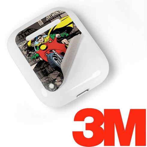 DC Comics Robin Vintage Action pose pattern Apple AirPods Skin