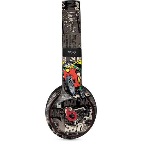 DC Comics Robin Vintage Action pose pattern Beats Solo 2 Wireless Skin