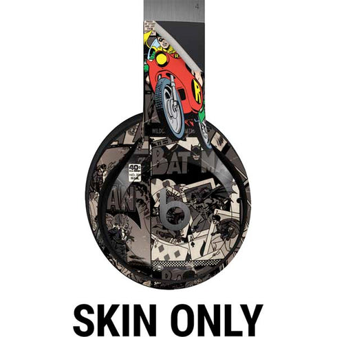 DC Comics Robin Vintage Action pose pattern Beats Solo 4 Wireless Headphones Skin