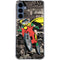 DC Comics Robin Vintage Action pose pattern Galaxy A35 5G Clear Case