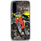 DC Comics Robin Vintage Action pose pattern Galaxy A36 5G Clear Case