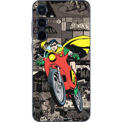 DC Comics Robin Vintage Action pose pattern Galaxy A36 5G Skin